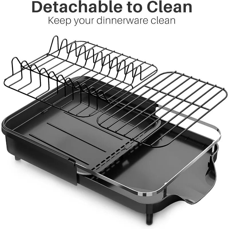 Dish Drying Rack - Expandable Dish Rack for Kitchen Counter