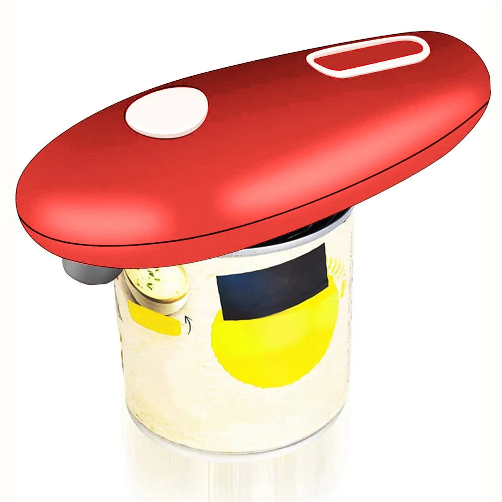 Electric Can Opener Battery Operated Automatic Can Opener Space Saver Handheld Lid Opener