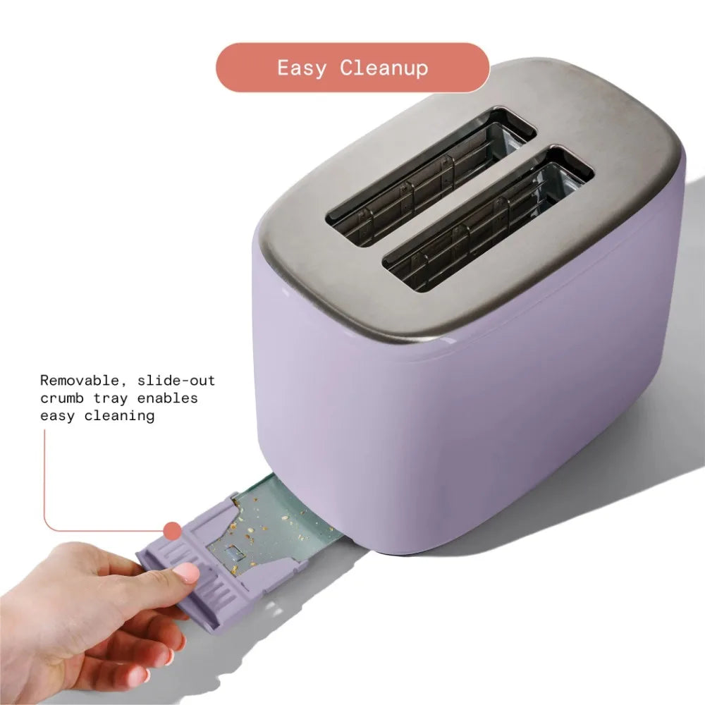 New Beautiful 2 Slice Touchscreen Toaster, Lavender by Drew Barrymore