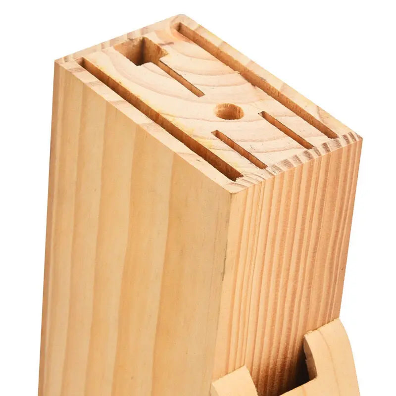 Kitchen multi socket knife holder, wooden Knife stand  household  supplies storage rack