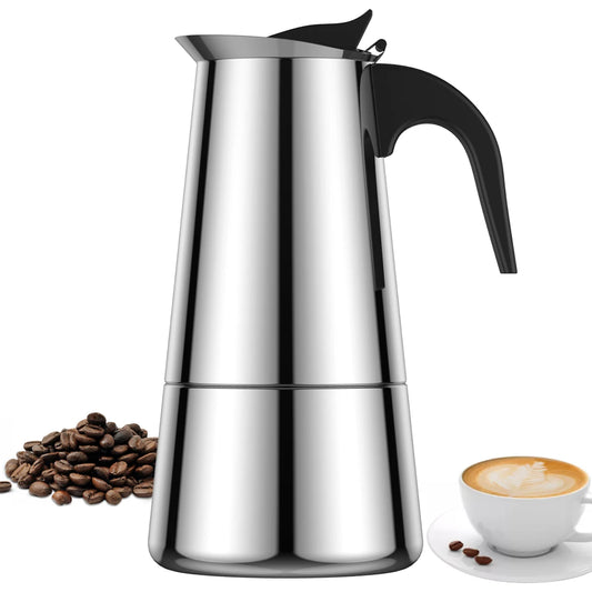 Espresso Coffee Maker Stainless Steel Stovetop Coffee Maker Moka Pot