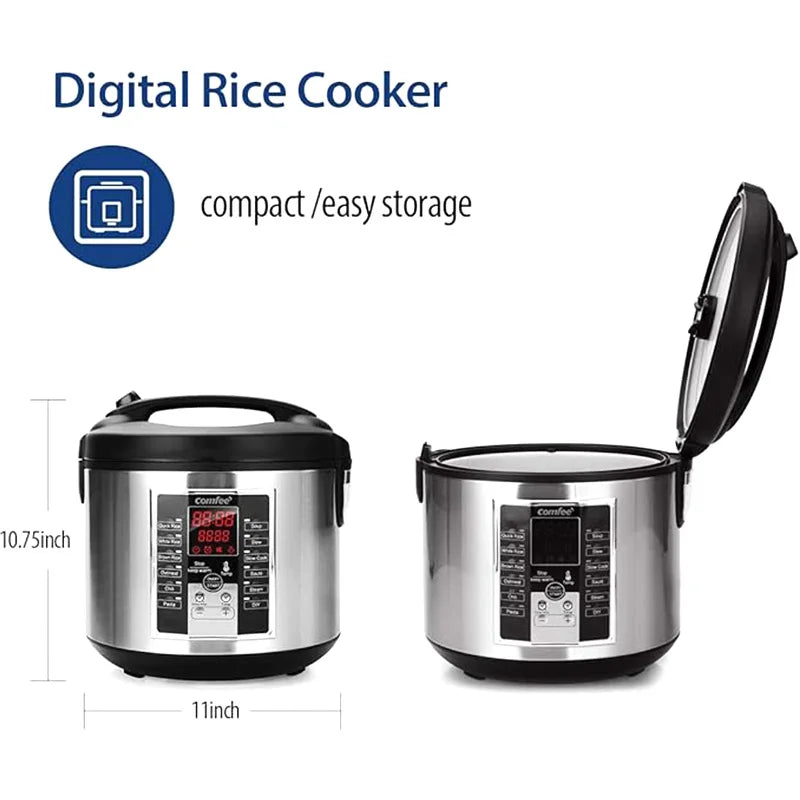 rice cooker (12 cooking programs) large capacity programmable,