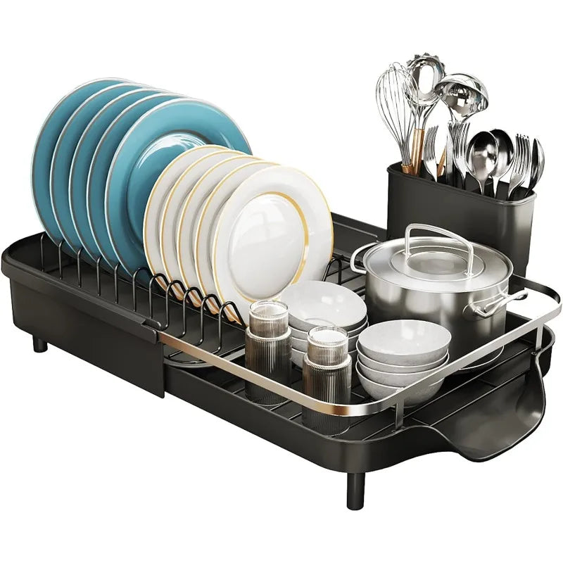 Dish Drying Rack - Expandable Dish Rack for Kitchen Counter