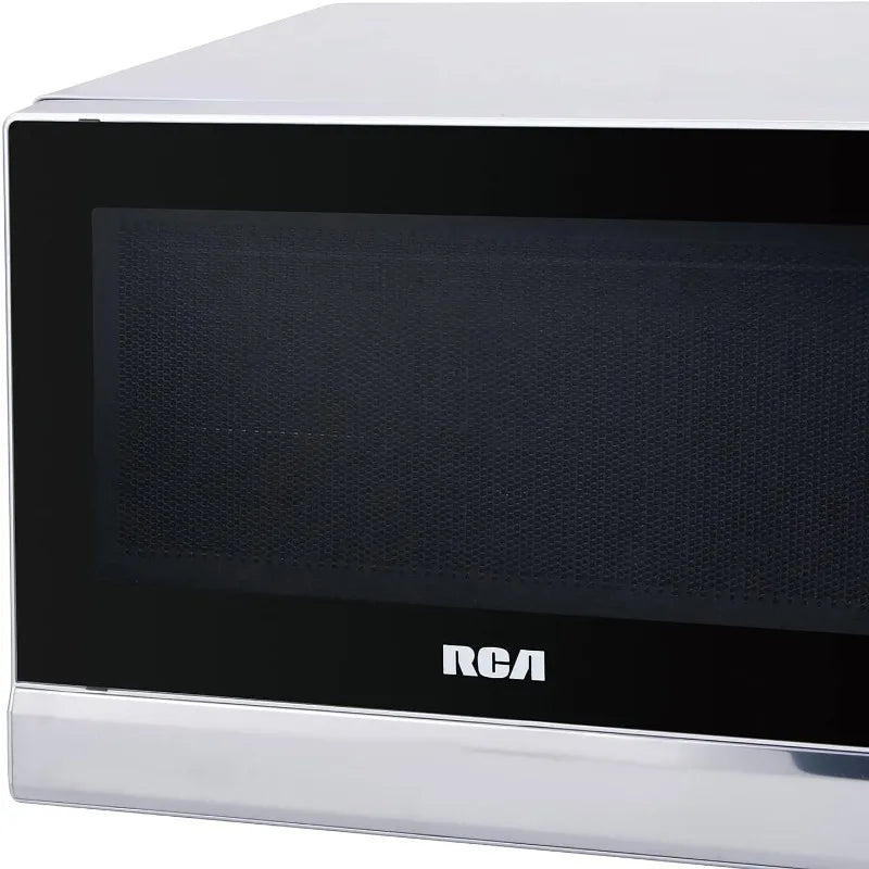 0.7 cubic foot microwave oven, stainless steel design